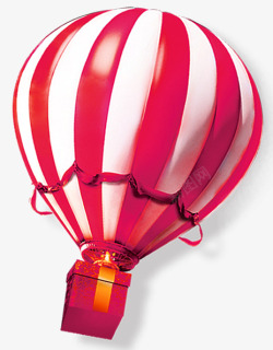 假日旅行卡通3D立体热气球高清图片