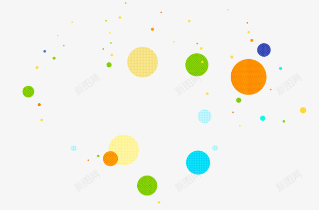 彩色3d圆点漂浮背景免抠图png免抠素材_新图网 https://ixintu.com 3D圆球 卡通球形 彩色圆点 卡通球 圆球 漂浮
