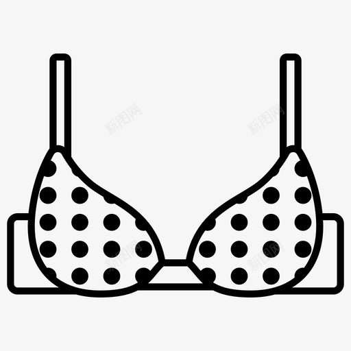 圆点文胸内衣女式内衣svg_新图网 https://ixintu.com 内衣 圆点 文胸 女式