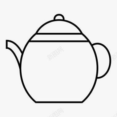 茶壶下午茶英国图标