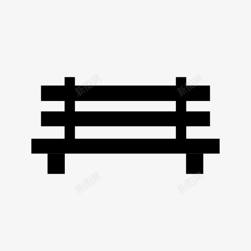 长凳家具公园svg_新图网 https://ixintu.com 长凳 家具 公园 街道 字形 图标