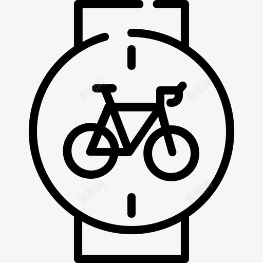 运动手表自行车配件1直线型svg_新图网 https://ixintu.com 运动 手表 自行车 配件 直线 线型