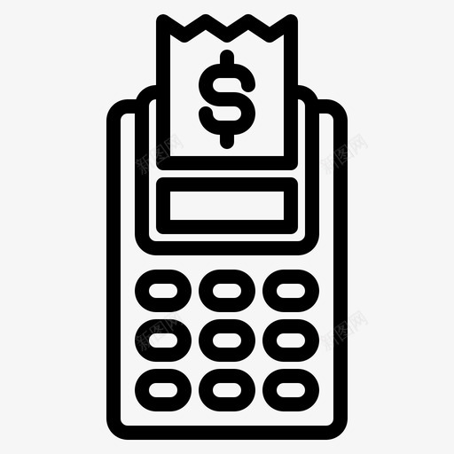 信用卡机业务和金融117直线svg_新图网 https://ixintu.com 信用卡机 业务 金融 直线