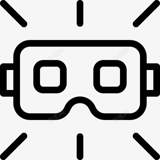 技术产品虚拟现实125线性svg_新图网 https://ixintu.com 技术产品 虚拟现实 线性