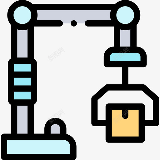 起重机交付197线性颜色svg_新图网 https://ixintu.com 起重机 交付 线性 颜色