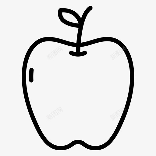 苹果149春季直线型svg_新图网 https://ixintu.com 苹果 春季 直线 线型