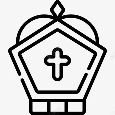 教皇王冠宗教信仰47直系图标