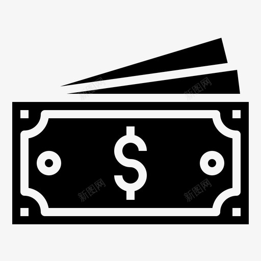 美元钞票商业现金svg_新图网 https://ixintu.com 美元 钞票 货币 商业 现金 赌场 铭文