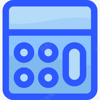 计算器数学13蓝色图标