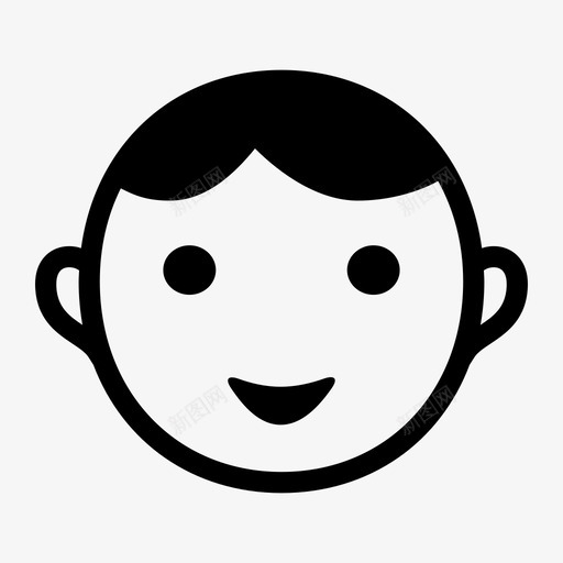 婴儿年龄男孩svg_新图网 https://ixintu.com 孩子 婴儿 年龄 男孩