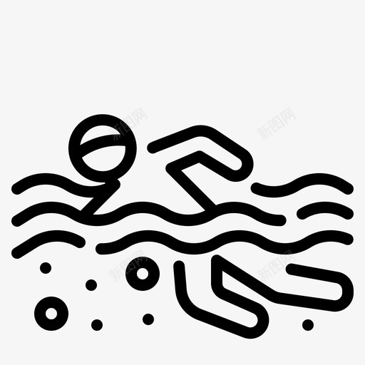 游泳自由时间33直线型svg_新图网 https://ixintu.com 游泳 自由 时间 直线 线型