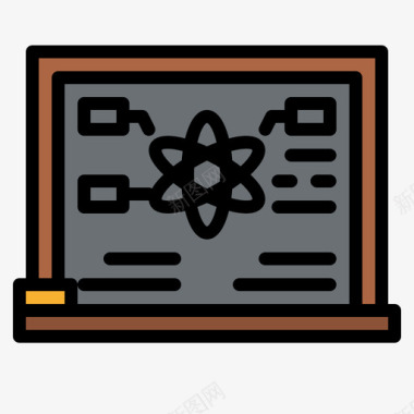 黑板科学155线颜色图标