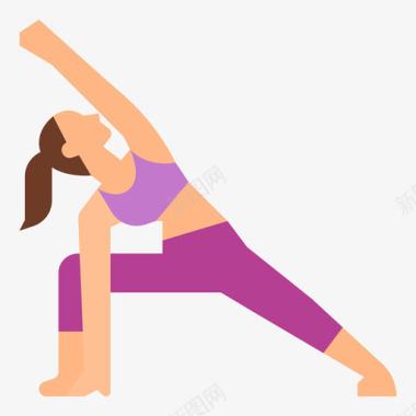 伸展瑜伽姿势1平躺图标