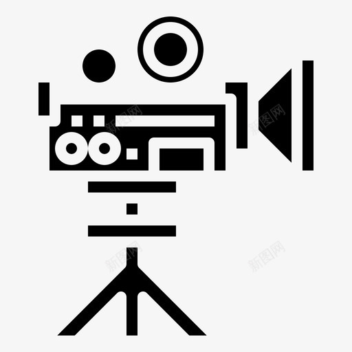 专业电影摄影机图片技术svg_新图网 https://ixintu.com 专业 电影 摄影机 图片 技术 视频 摄像机 视频制作 符号
