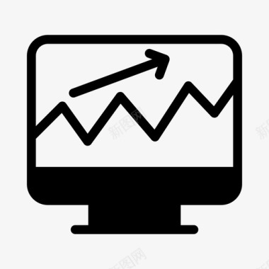 屏幕增加图增长报表图标