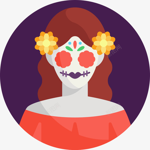 死亡日墨西哥38svg_新图网 https://ixintu.com 死亡 墨西哥 FLAT