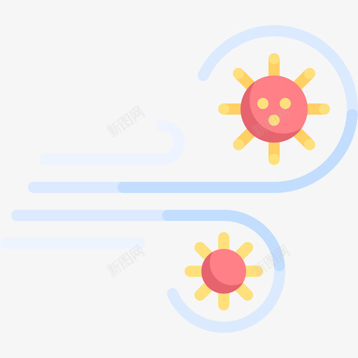 空气冠状病毒19扁平svg_新图网 https://ixintu.com 空气 冠状 病毒 扁平