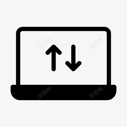 传输数据交换笔记本电脑svg_新图网 https://ixintu.com 传输 数据 笔记本 电脑 交换 通讯 符号