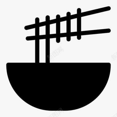 面碗筷子吃图标