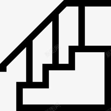 楼梯家装80直线图标