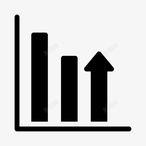 图表增长图表增加svg_新图网 https://ixintu.com 图表 增长 增加 统计 项目管理 线条 图示