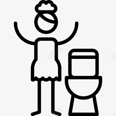 如果可能使用单独的厕所待在家里3图标