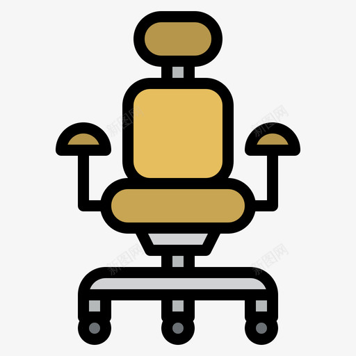 231办公室椅子线性颜色svg_新图网 https://ixintu.com 办公室 椅子 线性 颜色
