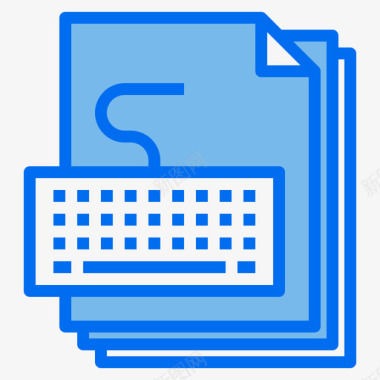 键盘文件38蓝色图标