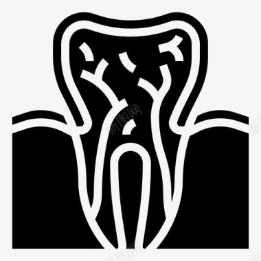 牙齿钙健康图标