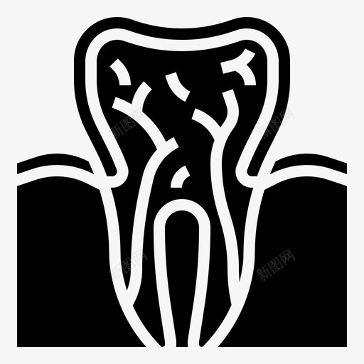 牙齿钙健康svg_新图网 https://ixintu.com 牙齿 健康 口腔 人类 器官