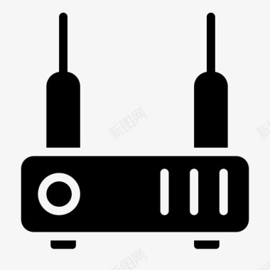 路由器调制解调器网页设计开发图标