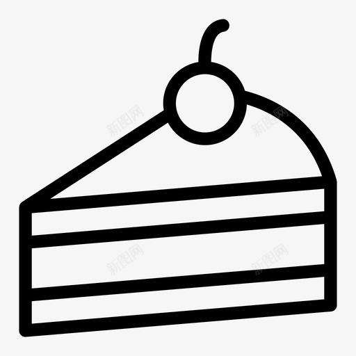糕点蛋糕美味svg_新图网 https://ixintu.com 食物 糕点 蛋糕 美味 甜食 字形