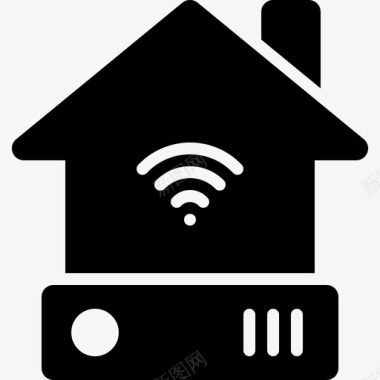 家庭路由器wifi热点互联网图标