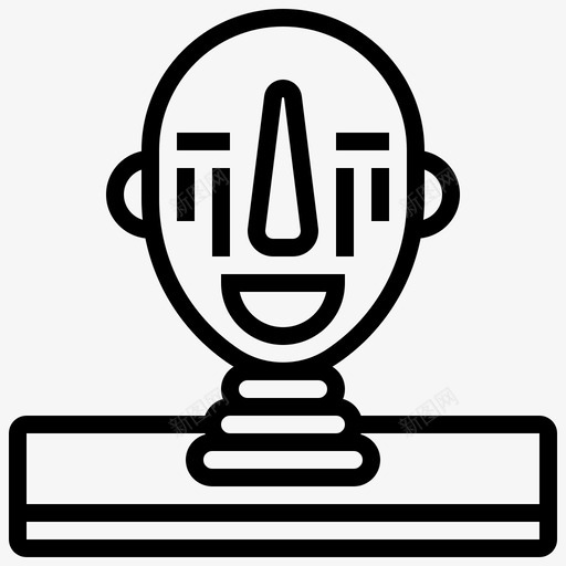 雕像古代头svg_新图网 https://ixintu.com 雕像 古代 面具 部落 博物馆 0000010