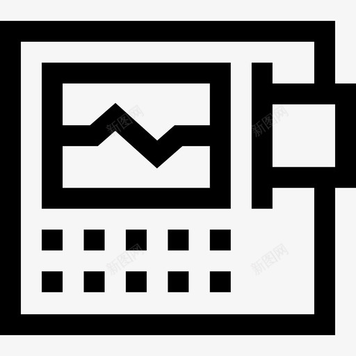 心电图监护仪紧急情况51线性svg_新图网 https://ixintu.com 心电图 监护仪 紧急 情况 线性