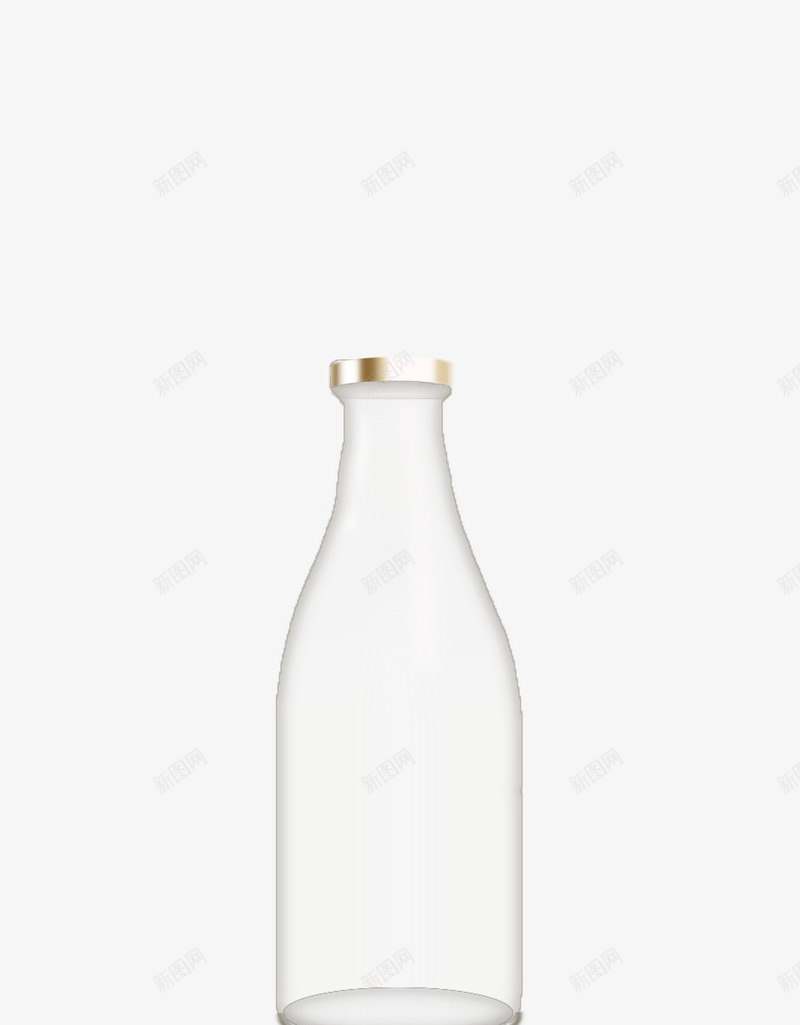 牛奶瓶包装可取产品包装png免抠素材_新图网 https://ixintu.com 牛奶 奶瓶 包装 可取 产品包装