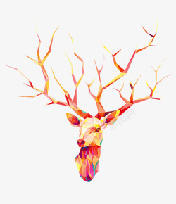 水彩手绘梦幻麋鹿小鹿免扣透明148水彩手绘梦幻麋鹿素材