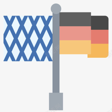 德国国旗德国24扁平图标