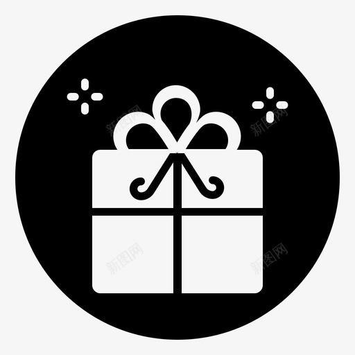 礼品圣诞节礼盒svg_新图网 https://ixintu.com 礼品 圣诞节 礼盒 礼物 圣诞 填充 减幅 正面