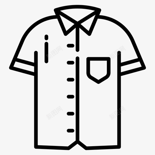 衣服衬衫193svg_新图网 https://ixintu.com 衣服 衬衫