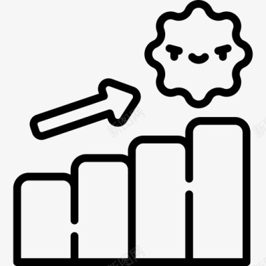 统计学检疫8线性图标