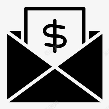 电子邮件业务财务图标