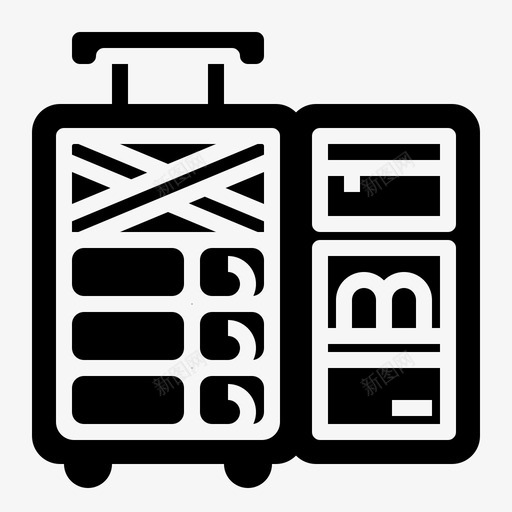 行李旅行包装4填充svg_新图网 https://ixintu.com 行李 旅行 旅行包 包装 填充
