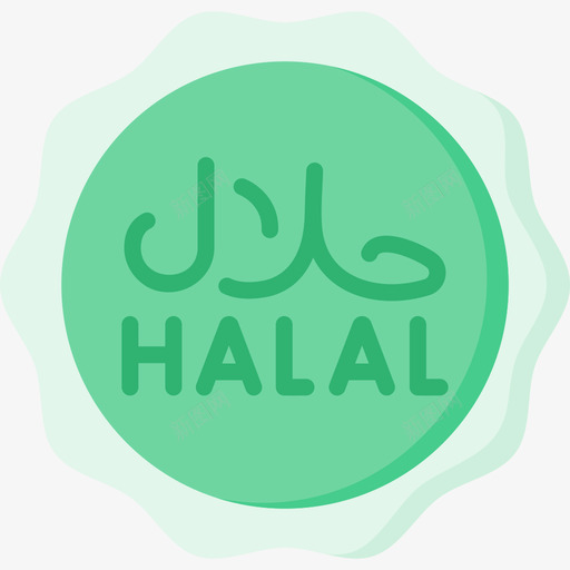 HalalEidAlAdha8Flatsvg_新图网 https://ixintu.com Halal Eid Al Adha Flat