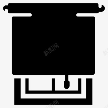 填充式窗帘窗帘式百叶窗百叶窗图标