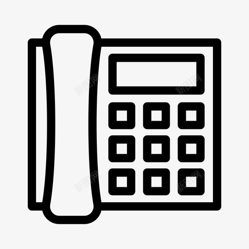 固定电话通信接收器svg_新图网 https://ixintu.com 电话 固定 通信 接收器 通话 聊天 天和 社交 网络