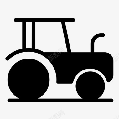 农业农民机器图标
