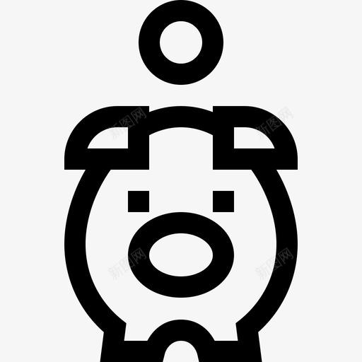 储蓄罐股票市场6线性svg_新图网 https://ixintu.com 储蓄罐 股票市场 线性