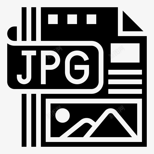 jpg文件压缩图像svg_新图网 https://ixintu.com 文件 jpg 压缩 图像 图片 类型 glyph