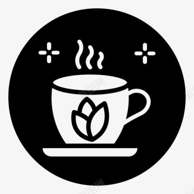 茶饮料绿茶图标